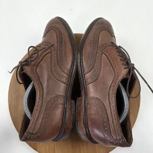 Allen Edmonds Neumok Brown Leather Cap Toe Shoes Sz 9.5D Wingtip Dress‎ Shoe USA Allen edmonds mens neumok - Gem main image 2